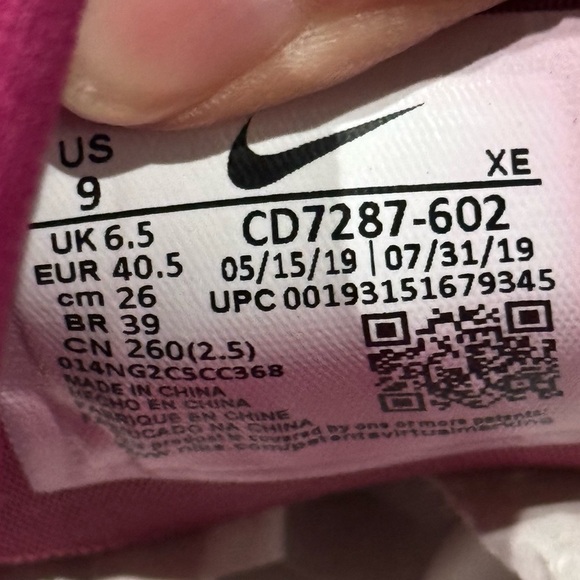 Nike Zoom Rival Fly True Berry Running Shoes Size 9 - Picture 8 of 9